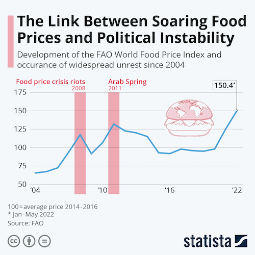 The Link Between Soaring Food Prices and Political Instability