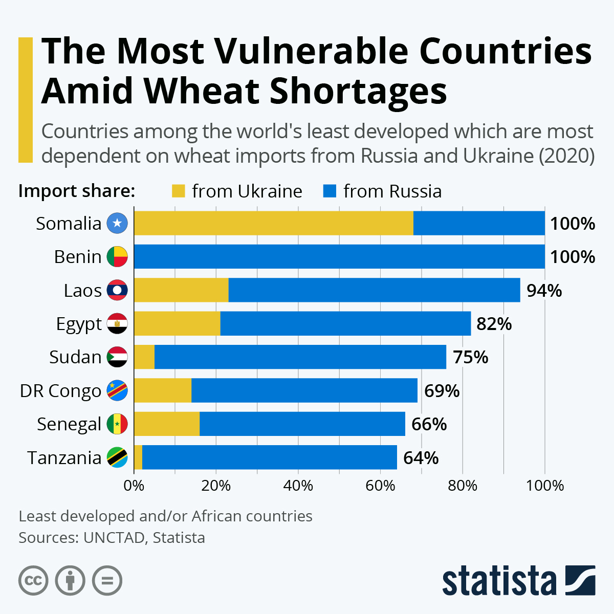 The Most Vulnerable Countries Amid Wheat Shortages