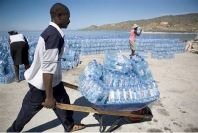 Donate Transport Water Haiti Bottles